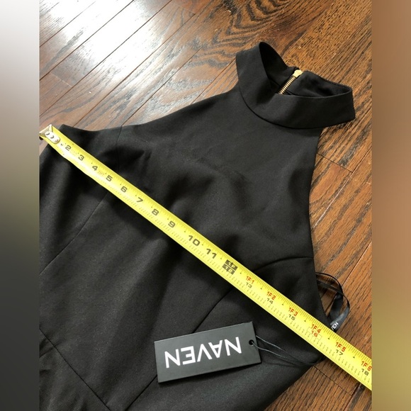 NWT - Naven Women’s 4 Black Mia Halter Fit & Flare Skater Mini Cocktail Dress - Picture 13 of 13